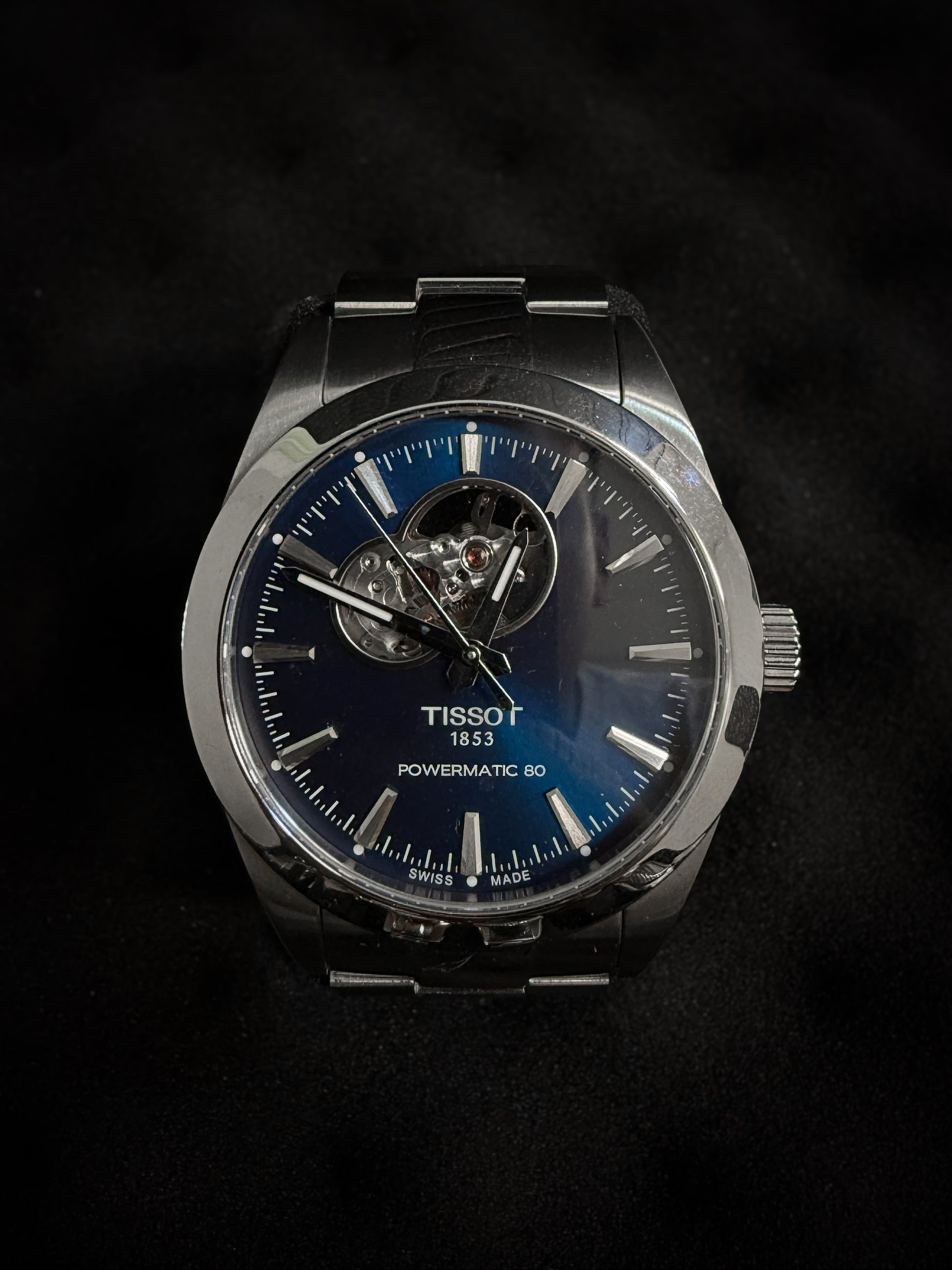 Tissot Gentleman Open Heart T127.407.11.041.01 - Pre-Owned with Box and Papers - Grey Market